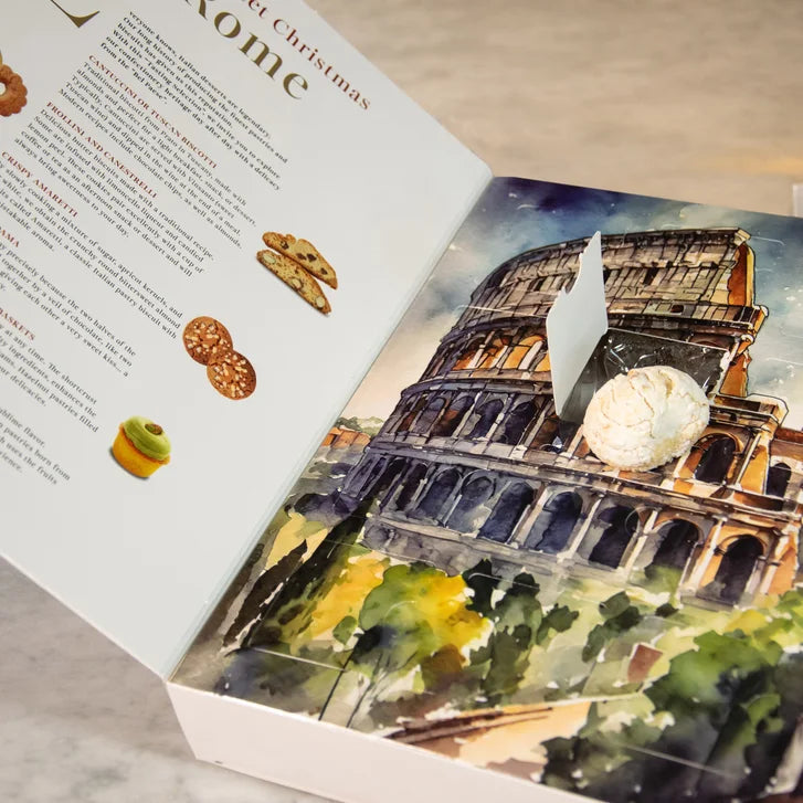 Borgo de’ Medici Advent Calendar - Roma, Venezia & Capri 3 Pack Bundle, 36 Total Cookies