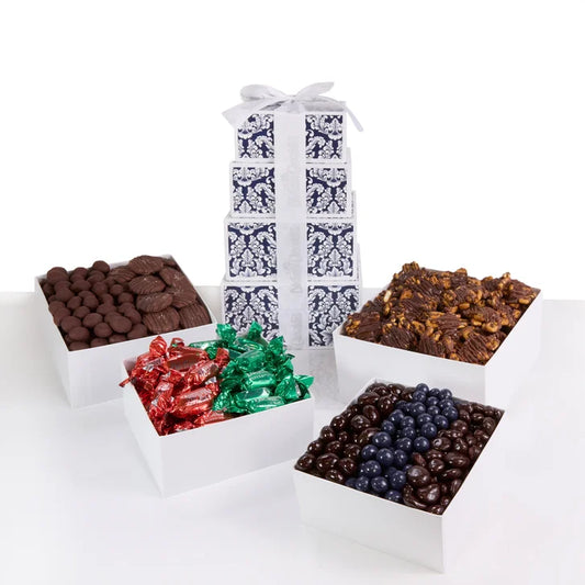 Dilettante Premium Chocolate Gift 4-tier Tower, 3 lbs. Total