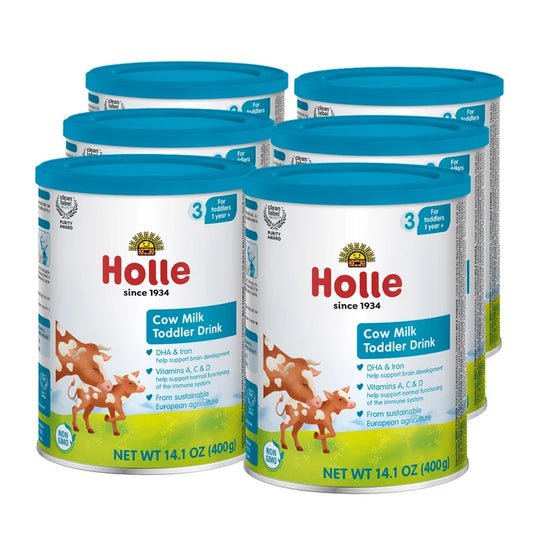 Holle Cow Milk, Toddler Drink, 6 - 14.1 oz. Tins