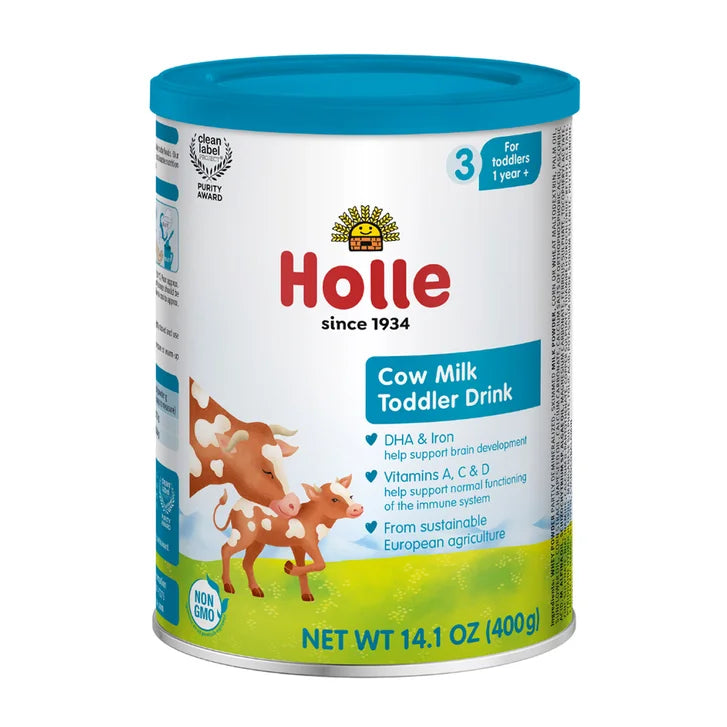 Holle Cow Milk, Toddler Drink, 6 - 14.1 oz. Tins