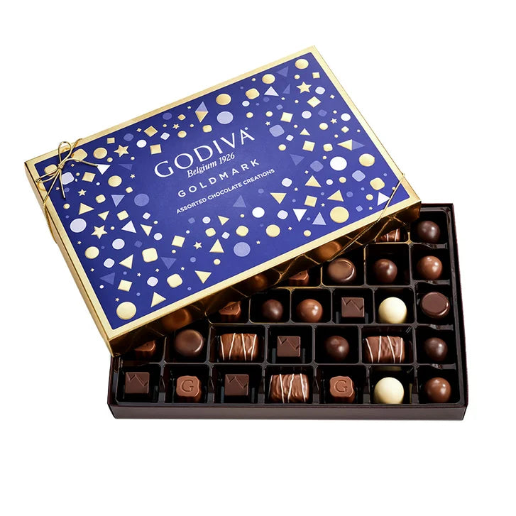 Godiva Goldmark Collection Assorted Chocolate Box, 36-pieces