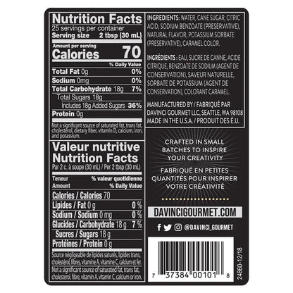 DaVinci Classic Syrup, Vanilla, 25.4 oz