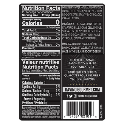 DaVinci Sugar Free Syrup, Vanilla, 25.4 oz