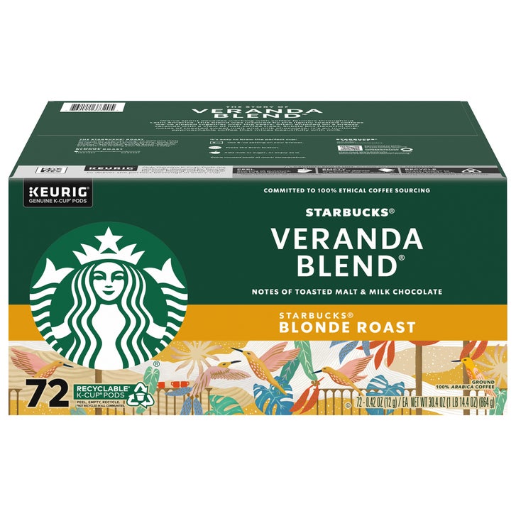 Starbucks Coffee Veranda Blend Blonde Roast K-Cup, 72-count
