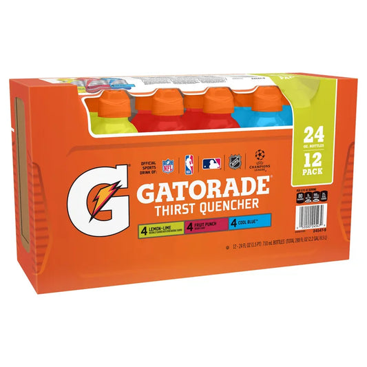Gatorade Thirst Quencher, Variety Pack, 24 fl oz, 12-count