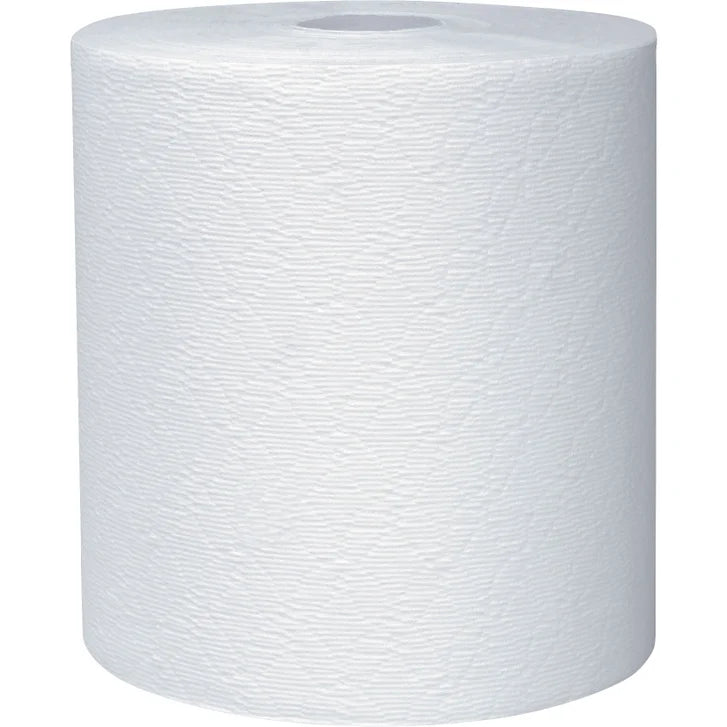 Kleenex Hard Roll Paper Towels 1-ply White, 600' per Roll, 6-count
