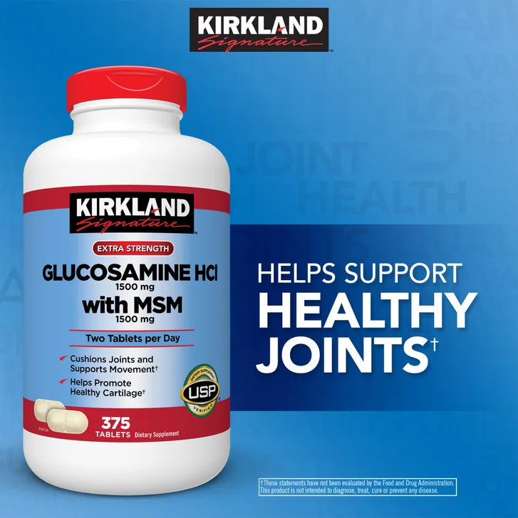 Kirkland Signature Glucosamine with MSM, 375 Tablets