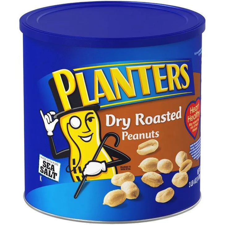 Planters Dry Roasted Peanuts, 3.25 lbs