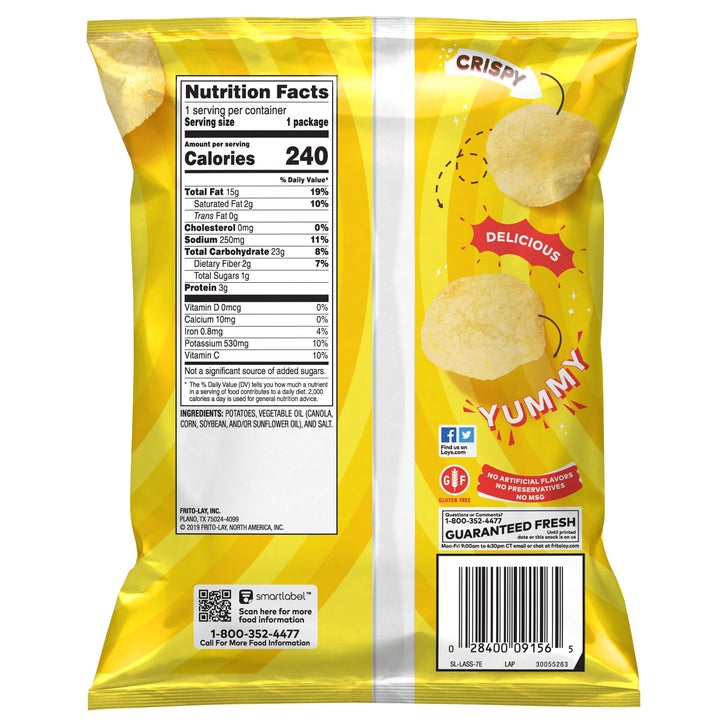 Lay's Potato Chips, Classic, 1.5 oz, 64-count