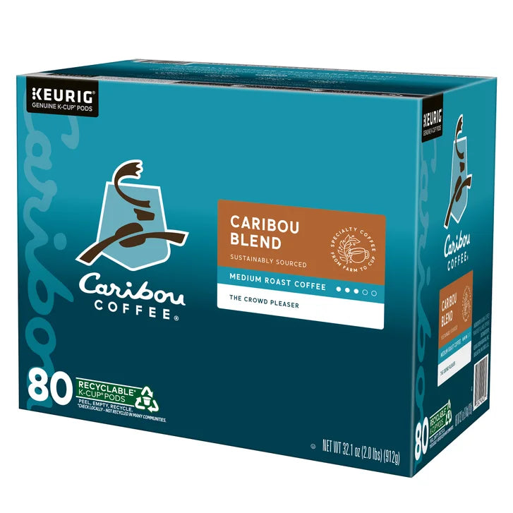 Caribou Coffee Caribou Blend K-Cup Pod, 80-count