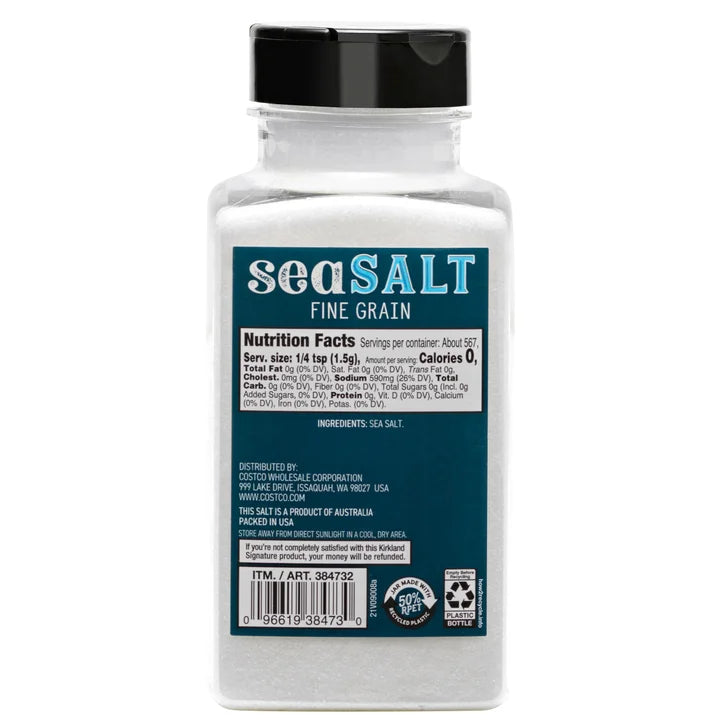 Kirkland Signature, Pure Sea Salt, 30 oz