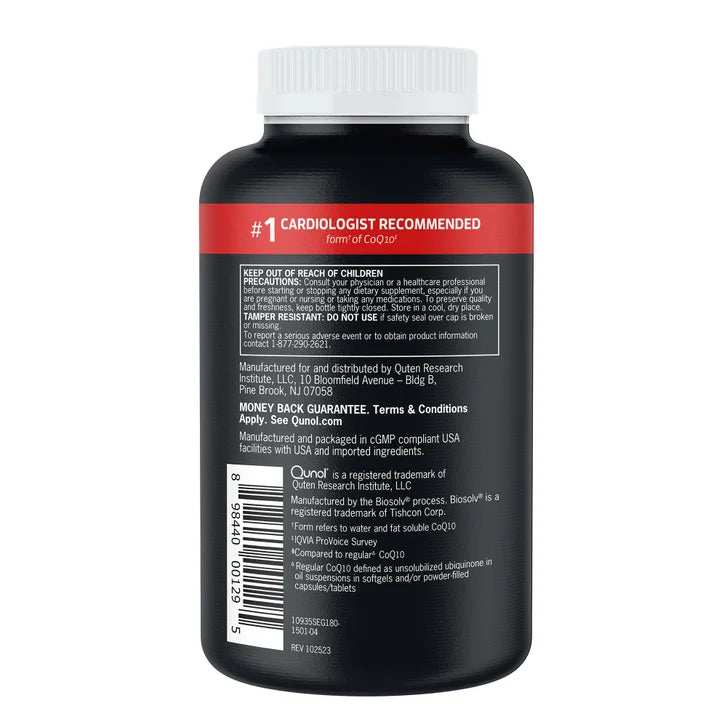 Qunol Ultra CoQ10 100 mg., 180 Softgels