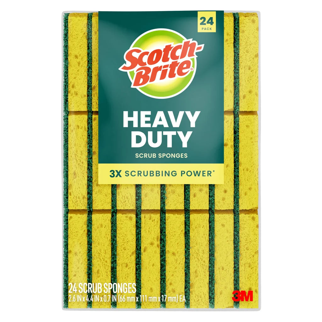Scotch-Brite Heavy Duty Sponge, 24-count