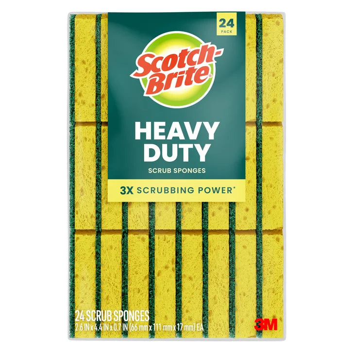 Scotch-Brite Heavy Duty Sponge, 24-count