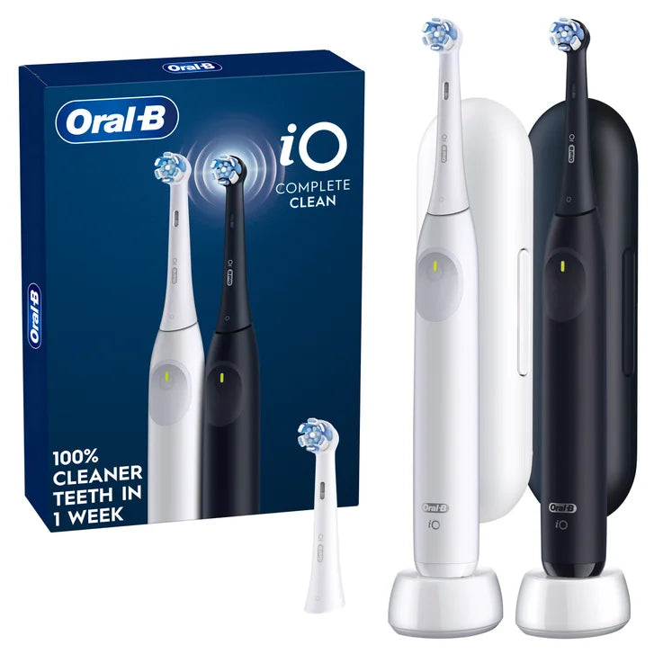 Oral-B iO Series 2 Complete Clean Rechargeable Electric Toothbrush, 2-pack