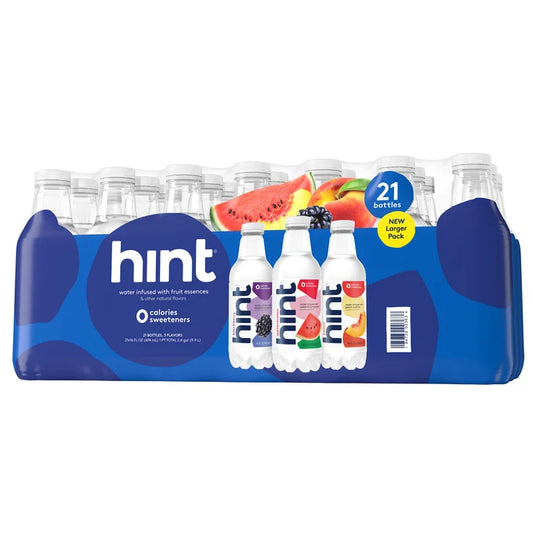 Hint Flavored Water, Variety Pack, 16 fl oz, 21-count