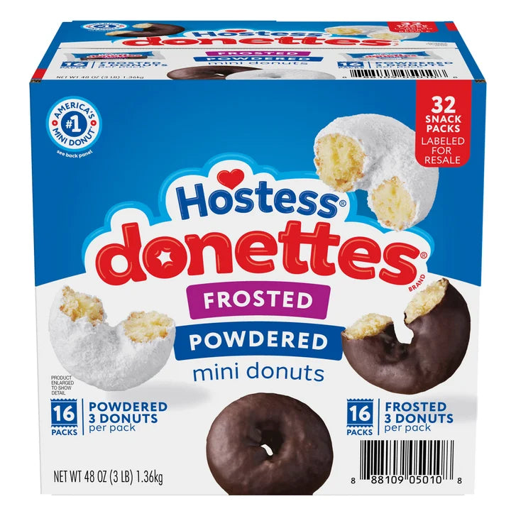 Hostess Donettes, Variety Pack, 1.52 oz, 32-count