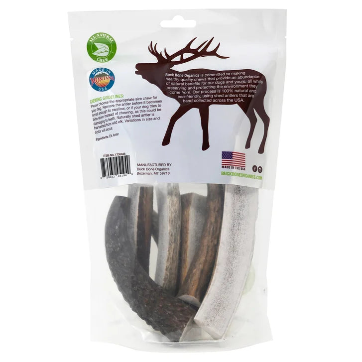 Buck Bone Organics Elk Antler Dog Chews