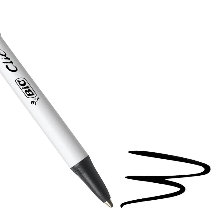 BIC Clic Stic Retractable Ballpoint Pen, Medium Point 1.0mm, 50-count