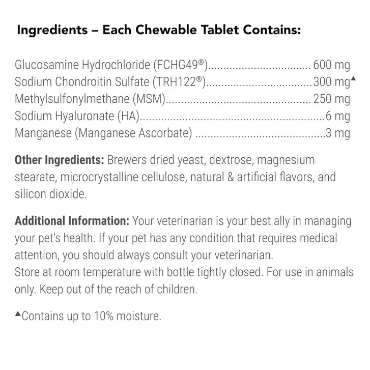 Nutramax Cosequin Joint Health Supplement Plus MSM and HA, 180ct Tablets, 2-pack