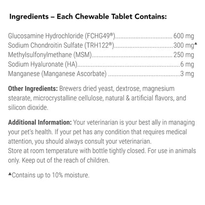 Nutramax Cosequin Joint Health Supplement Plus MSM and HA, 180ct Tablets, 2-pack