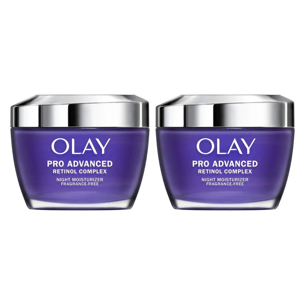 Olay Pro Advanced Retinol Complex Night Moisturizer, 1.7 oz, 2-pack