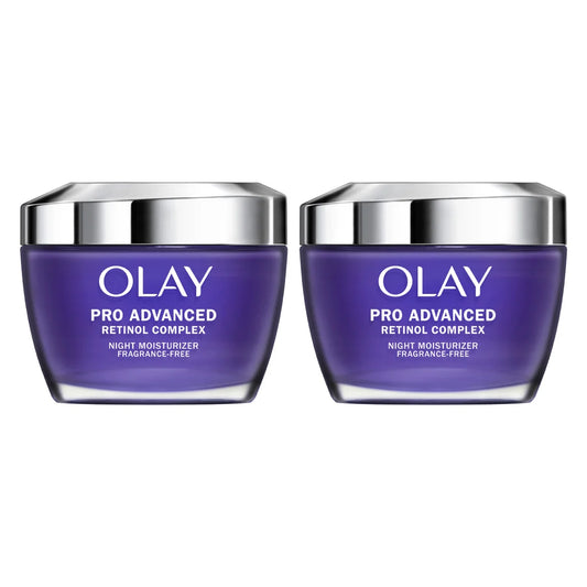 Olay Pro Advanced Retinol Complex Night Moisturizer, 1.7 oz, 2-pack