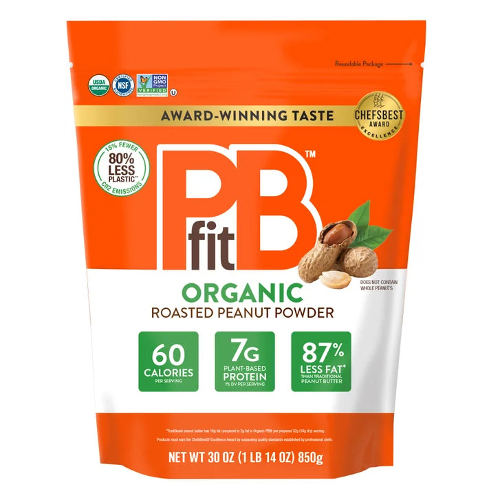 PBfit Organic Peanut Butter Powder, 30 oz