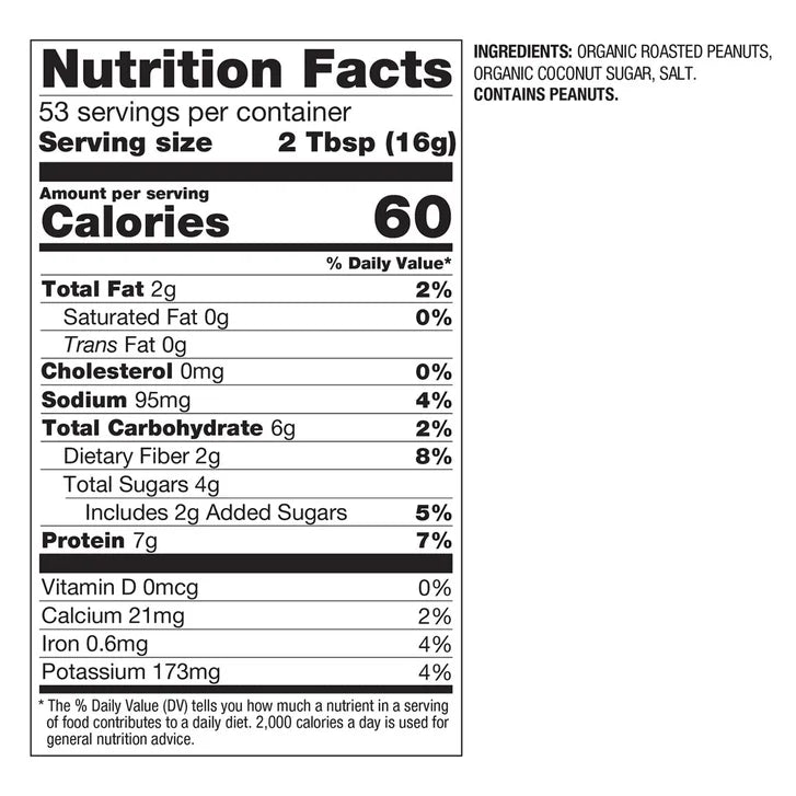 PBfit Organic Peanut Butter Powder, 30 oz