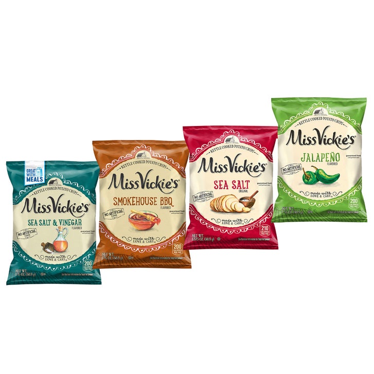 Miss Vickie’s Kettle Cooked Potato Chips, 1.38 oz, Variety Pack, 30-count
