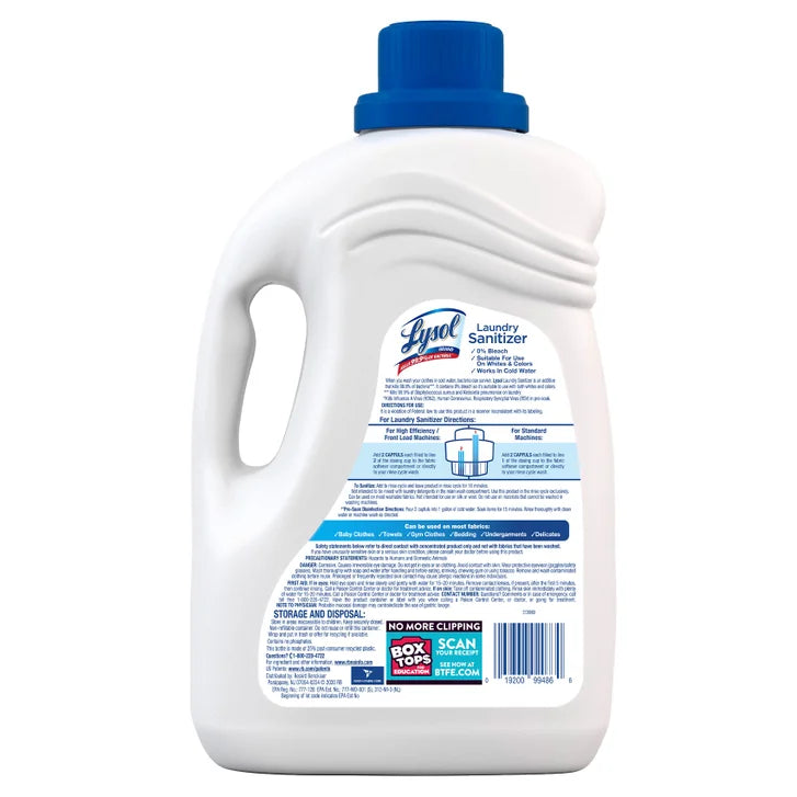 Lysol Laundry Sanitizer, Crisp Linen, 150 fl oz
