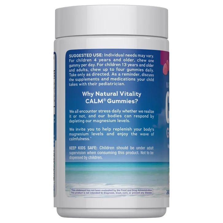 Natural Vitality Calm Magnesium Citrate, 240 Gummies