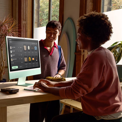 iMac All-in-One Desktop Computer (24-inch) - Apple M4 chip, Built for Apple Intelligence, 10-core CPU, 10-core GPU, 16GB Memory, 512GB SSD Storage