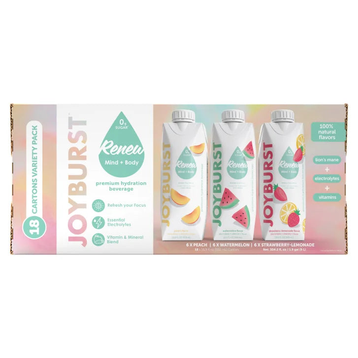 Joyburst Hydration Drink, Variety Pack, 16.9 fl oz, 18-count