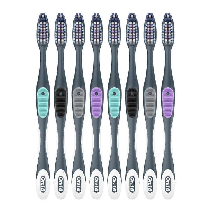 Oral-B CrossAction Advanced Soft Bristle Toothbrush, 8-pack