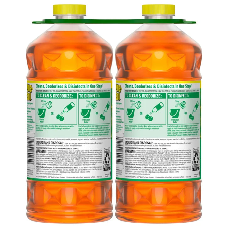 Pine-Sol Multi-Surface Cleaner, 60 fl oz, 2-count