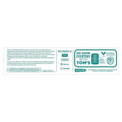 Tom's of Maine Antiplaque and Whitening Toothpaste, 4.7 oz, 4-pack