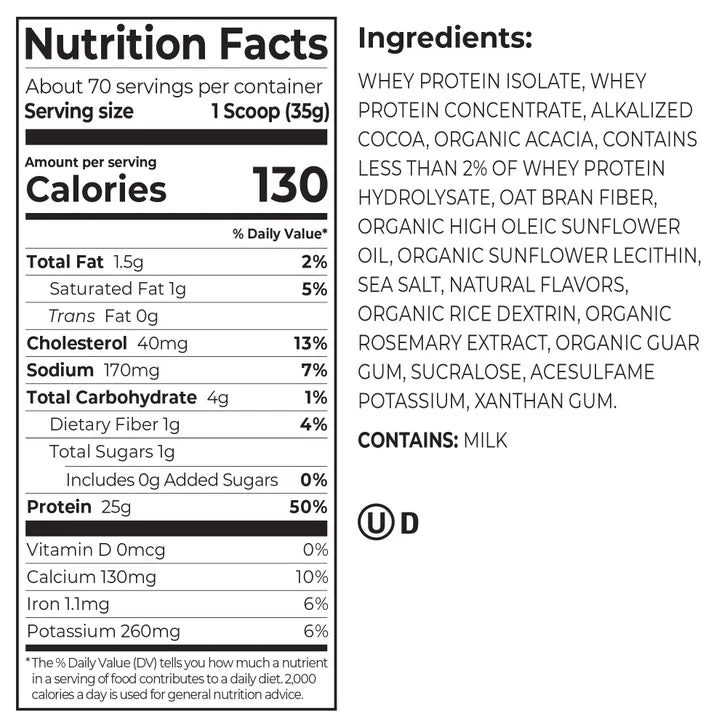 Kirkland Signature Whey Protein, Creamy Chocolate, 5.4lbs