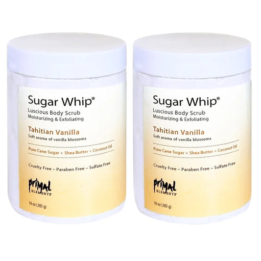 Primal Elements Sugar Whip Moisturizing Sugar Scrub - Tahitian Vanilla, 10 fl oz, 2-pack