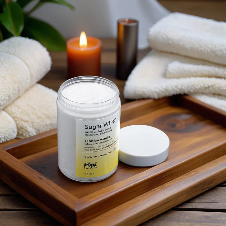 Primal Elements Sugar Whip Moisturizing Sugar Scrub - Tahitian Vanilla, 10 fl oz, 2-pack