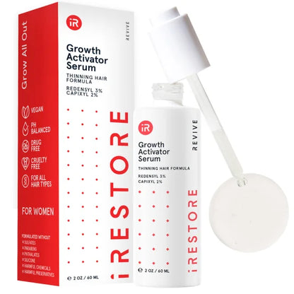 iRestore Professional 282 Laser Hair Growth Device + Anti-Hair Loss Serum