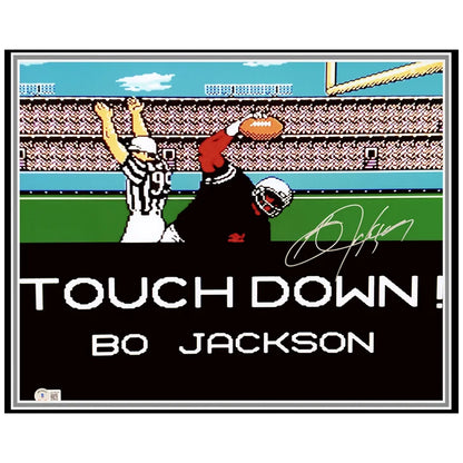 Bo Jackson Autographed Framed Nintendo Tecmo Bowl Photo with NES Controller - Beckett Authenticated