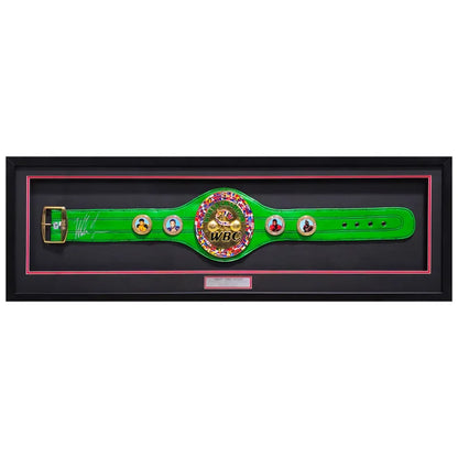 Mike Tyson Autographed Framed WBC World Championship Green Belt - Beckett Authenticated