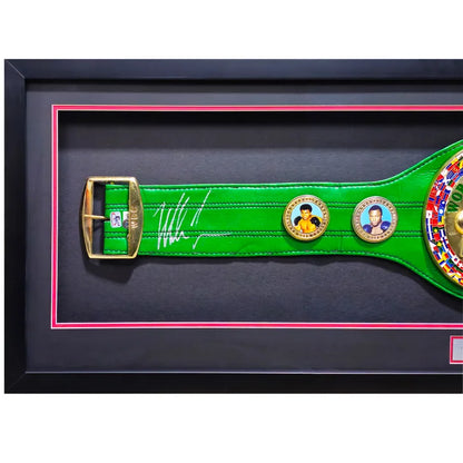 Mike Tyson Autographed Framed WBC World Championship Green Belt - Beckett Authenticated