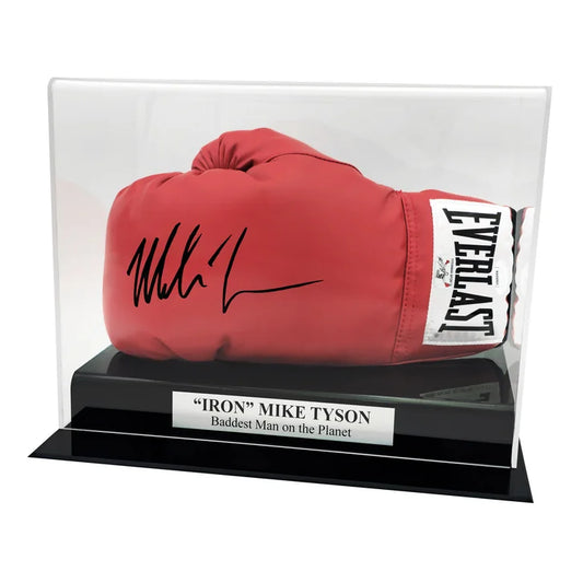 Mike Tyson Autographed Red Everlast Boxing Glove Left Hand - JSA Authenticated