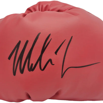Mike Tyson Autographed Red Everlast Boxing Glove Left Hand - JSA Authenticated