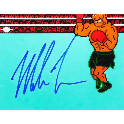 Mike Tyson Autographed Framed 11” x 14” Nintendo Punch-Out!! Photo with NES Controller - Beckett Authenticated