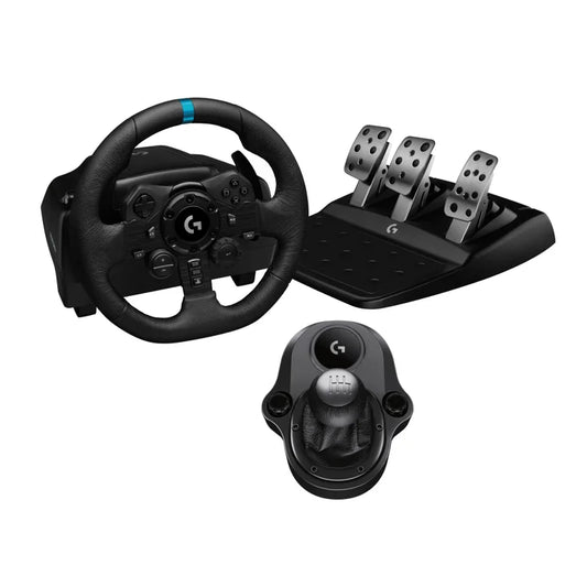 Logitech G Driving Force Racing Simulator Bundle with G923 TrueForce Feedback Steering Wheel, Pedals & Shifter - Playstation 5