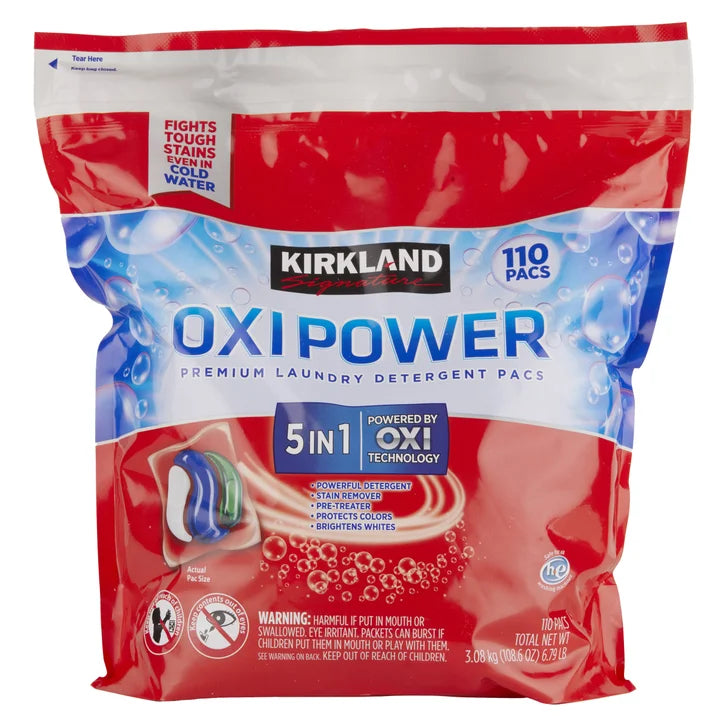 Kirkland Signature Oxi Power Laundry Detergent Pacs, 110-count