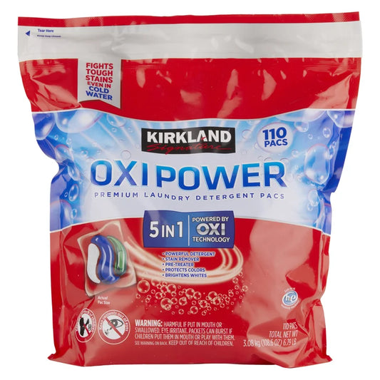 Kirkland Signature Oxi Power Laundry Detergent Pacs, 110-count